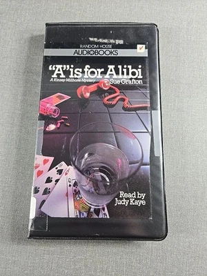 "A" Is For Alibi By Sue Grafton 1990 Vintage Audiobook 2 Cassettes - Image 1 of 4