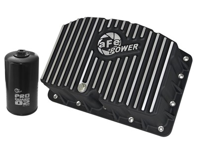 aFe Power Engine Oil Pan Machined Fins For 2011-2022 Ford F250 F350 6.7L V8