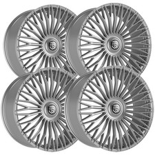 Set Of 4 Tis 507s 22x9 5x1155x120 15mm Silver Wheels Rims 22 Inch