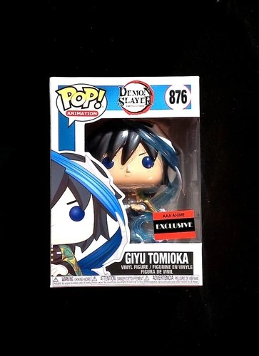 Giyu Tomioka Funko Pop! 876 Demon Slayer AAA Anime Exclusive Yaiba in Protector