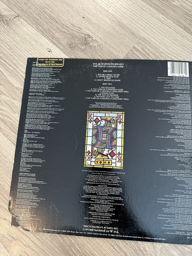The Alan Parsons Project-The Turn Of A Friendly Card Vinyl LP Arista 1980 - Picture 3 of 4