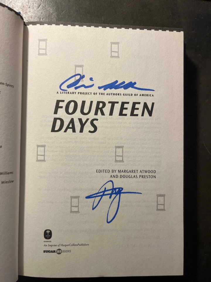 Fourteen Days: A Collaborative Novel SIGNED Diana Gabaldon & Douglas Preston Foto 3 de 4