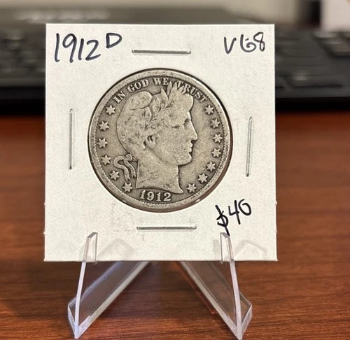 1912-D Barber Half Dollar — photo from another recent sale