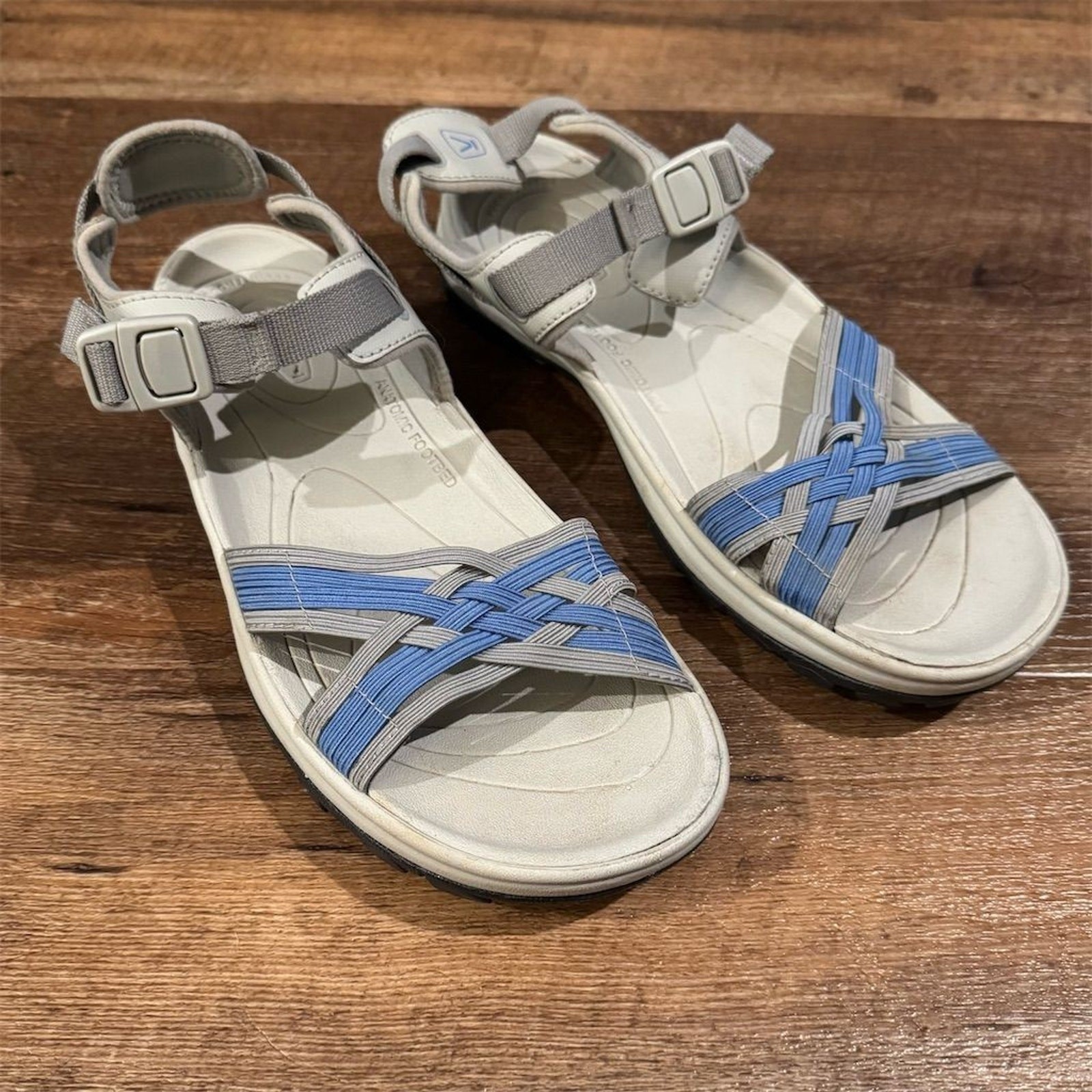 Scarpe KEEN Terradora II Grigio Blu Acqua Escursionismo Campeggio Sport Cinghie Regolabili