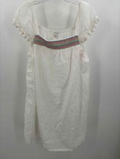 Pre-Owned J Crew White Size Medium Knee Length Sleeveless Dress