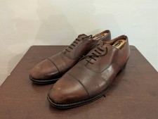 Church's England Custom Brown Leather Cap Toe Dress Shoes Men's US 10.5 D