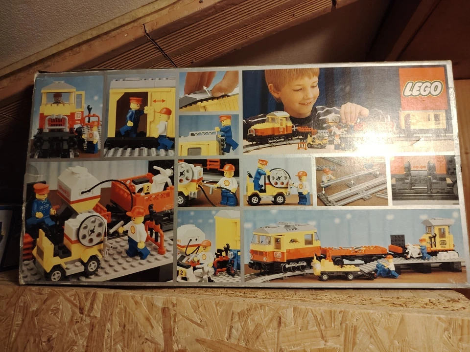 ⭐ LEGO BOX 7735 TRAIN ONLY BOX VINTAGE FREIGHT TRENO ANNI 80 - Immagine 3 di 4