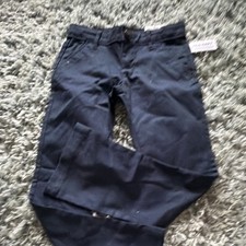 Old Navy Girls Boot-Cut Navy Pants Size 7 Stretch Adjustable Waist