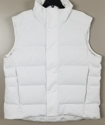 LULULEMON WUNDER PUFF VEST MENS PUFFER 600 DOWN FILL WHITE RARE (SIZE LARGE)