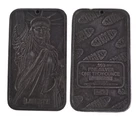1982 MTB Johnson Matthey Statue Of Liberty 1 Oz .999 Fine Silver Bar #A4828