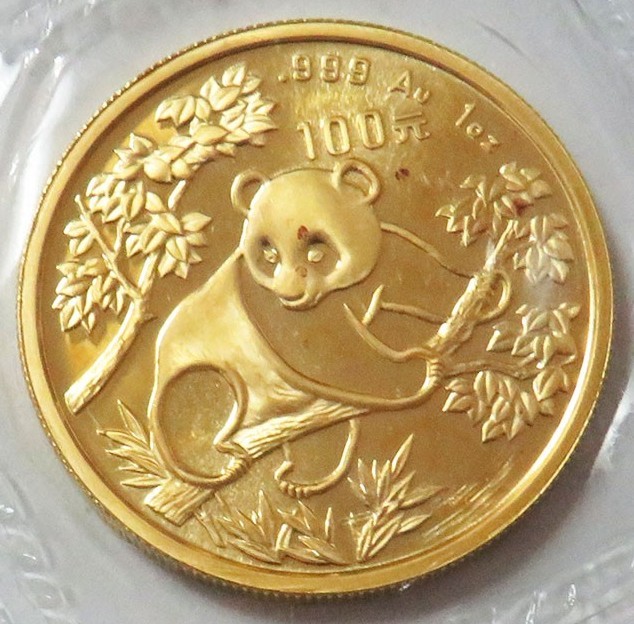 1992 GOLD CHINA PANDA 100 YUAN 1oz SEALED COIN MINT STATE | eBay