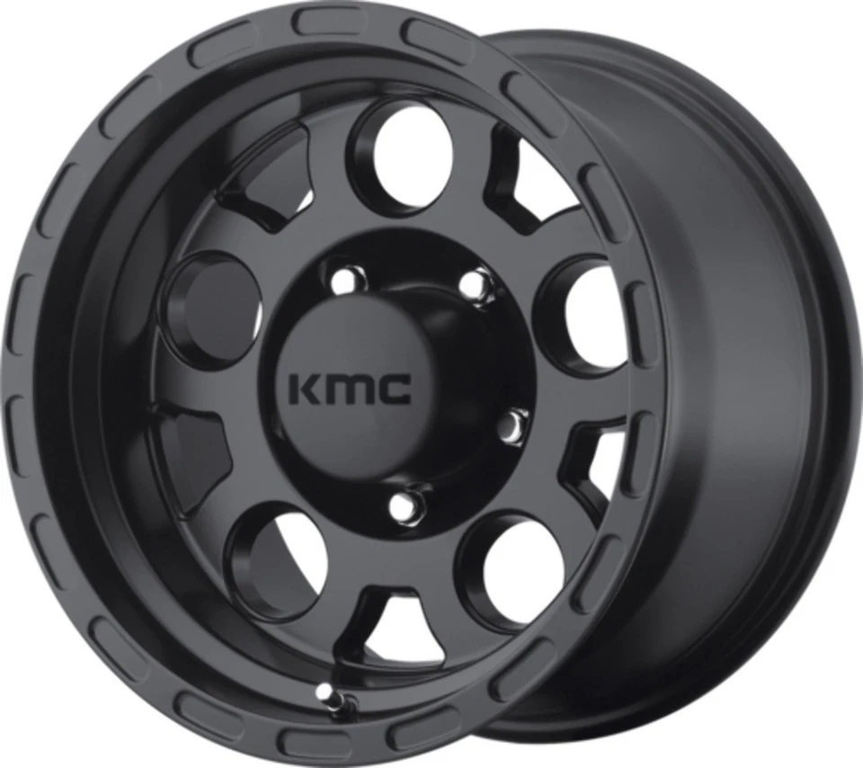 Juego 4 llantas KMC KM522 Enduro 15x9 5x5,5 negro mate llantas 15" -12 mm Foto 2 de 4