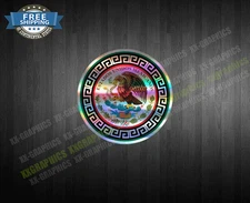 Estados Unidos Mexicanos OIL SLICK Vinyl Decal Sticker Mexico Eagle Aguila Flag