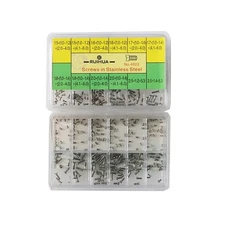 12 Sizes In 1 Stainless Steel Watch Back Case Cover Screws  Repair Parts 120Pack