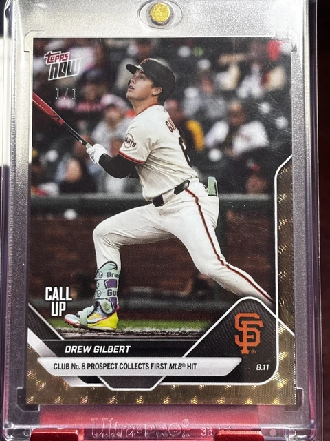 2025 Topps Now #550 Drew Gilbert #1/1 FOIL FACTOR RC Rookie Debut, YES #1/1 🔥