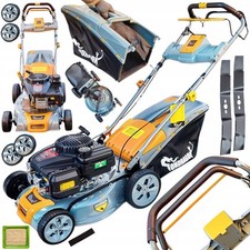 Benzin Rasenm&auml;her mit Antrieb 6PS 45L 41cm Selbstfahrend Mulcher Gartenm&auml;her