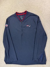 New England Patriots NFL Nike On Field Sideline Pullover Men's XL Blue