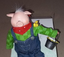 2003 Avon Down on the Farm PIG Animal Sitters Farmer 8