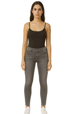 DIESEL Damen Jeans Skinzee-Zip W23 L32 Grau Super Slim Skinny 00SY6D 0681F M4