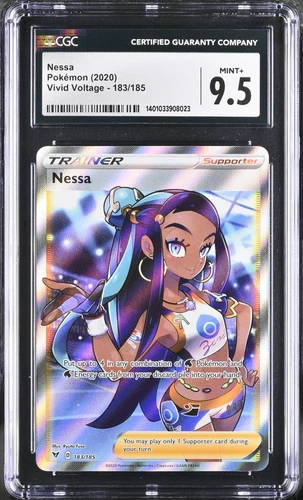 2020 Pokémon Nessa UR Holo Vivid Voltage #183 CGC 9.5