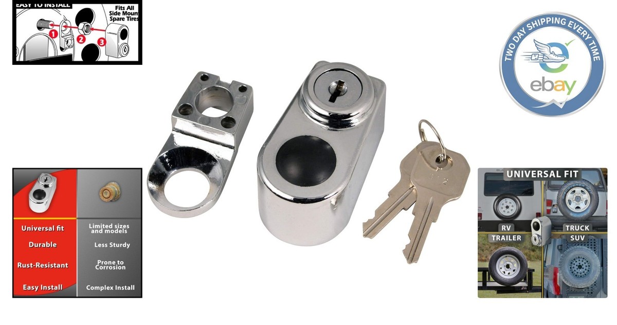 Spare Tire Lock for SUVs & Trailers - Easy Install & Lifetime | eBay