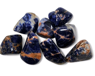 Sunset Sodalite Crystal Polished Stones from Brazil 68.4 grams