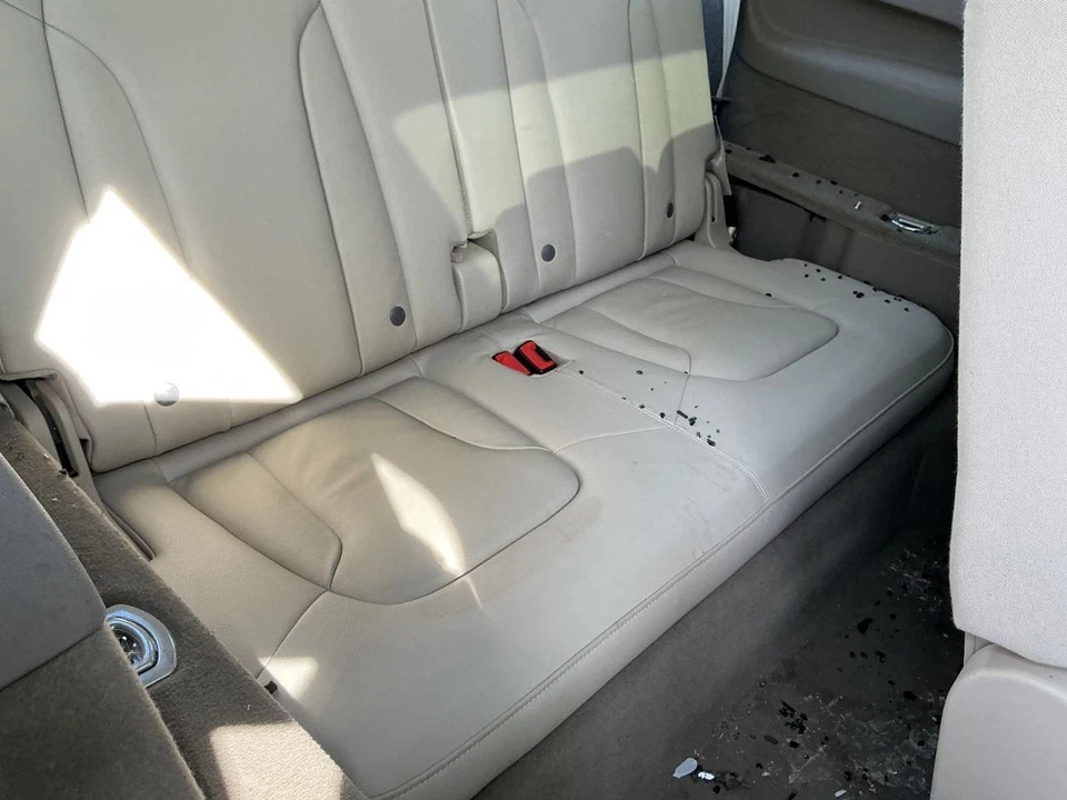 Third Row Seat 50/50 Bench Seat Leather Beige Fits 2014 AUDI Q7 814116 - Image 2 of 4