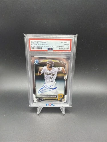 2025 Bowman Chrome Konnor Griffin Autograpgh PSA 9