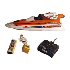 Rare Vtg RC Nikko Wavebreaker Remote Control Speed Boat Controller 21.5" Video