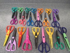 54 Ct  Crafting Scissors, Krafty Edgers, Fiskars  Several More