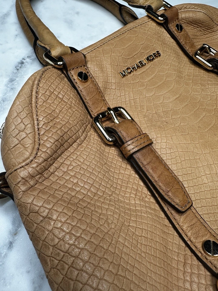 Сумка для боулинга Michael Kors Bedford кожа с тиснением питон - Изображение 3 из 4