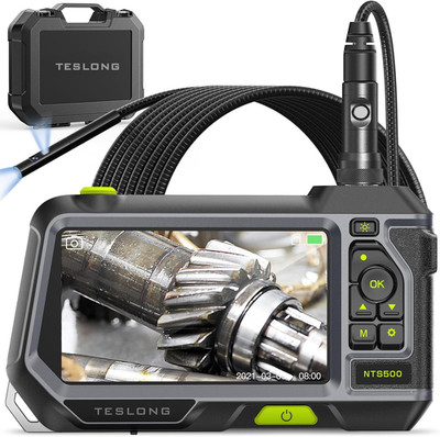 Dual Lens Endoscope with 5'' Monitor,  NTS500 Industrial Waterproof Borescope Ins