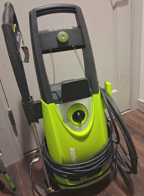 #ad Sun Joe Electric Pressure Washer Wheel Mounted with Hose and Spray Gun $90.00