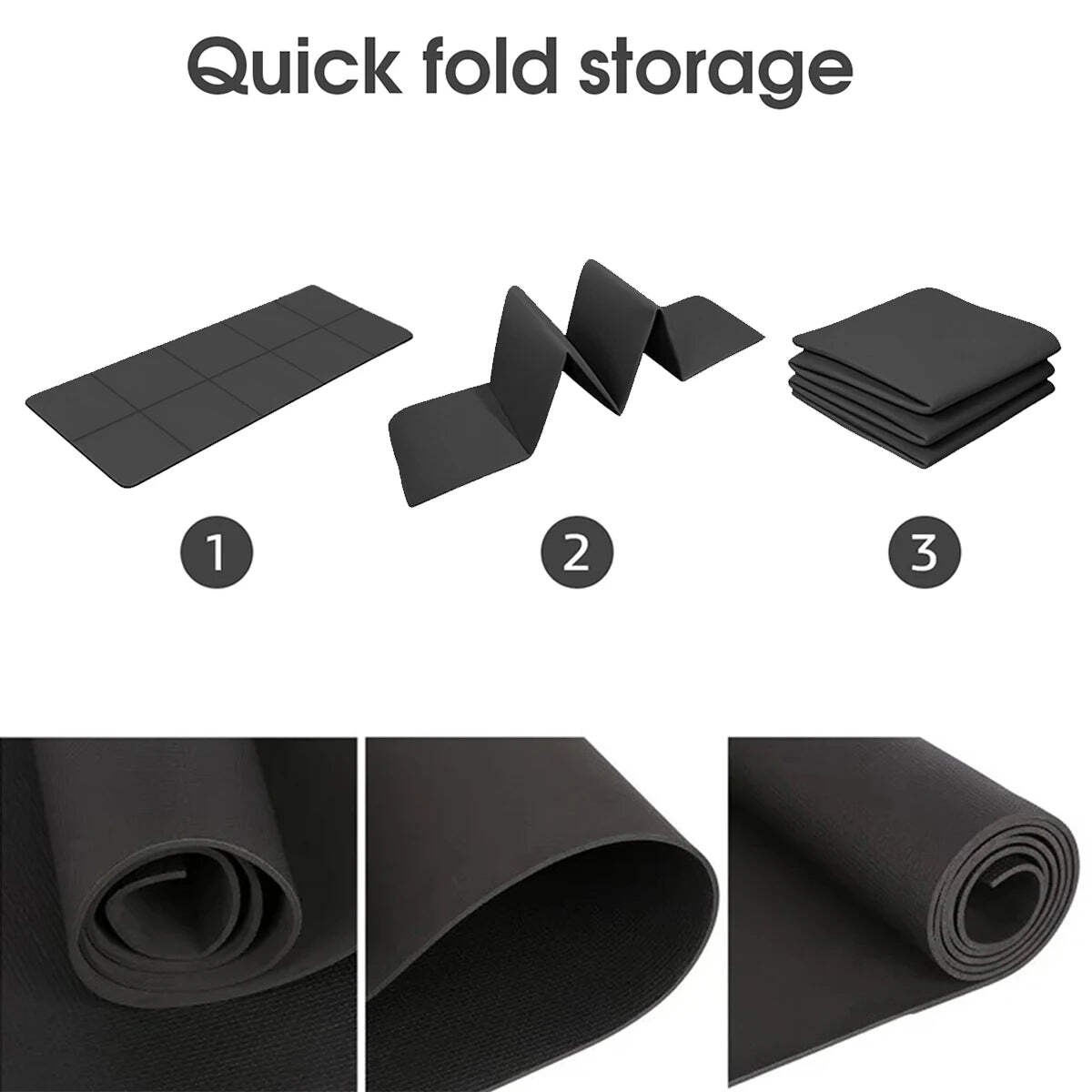 Yoga Mat with Easy Folding
