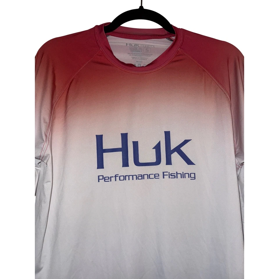 Camisa de Pesca Huk Performance Manga Larga FPS Gradiente Desvanecimiento Para Hombres Pequeña Foto 2 de 4