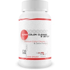 Super Colon Cleanse & Detox - Premium Colon Cleanse & Detox Formula with Herbs