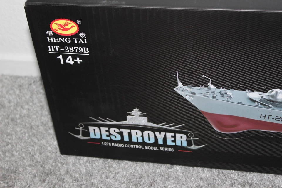 Heng Tai Remote Control Destroyer Boat HT-2879B 1:275 Scale RC with Remote Teste - Image 2 of 4