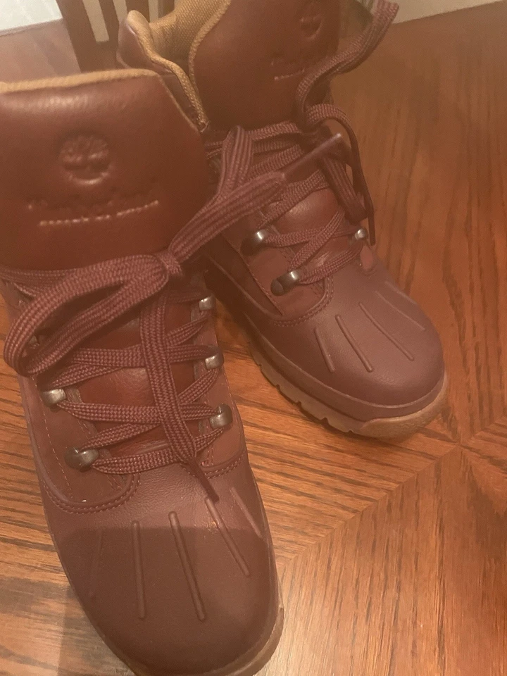 Timberland красный Euro туристический подкладка носок загрузки бордовый нубук размер 5,5 - Изображение 2 из 3