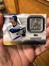 2021 Topps Update PAUL MOLITOR 70th Anniversary LOGO PATCH BREWERS