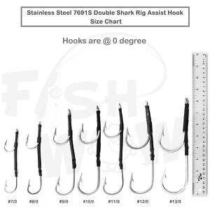 Mustad Double Hook Size Chart