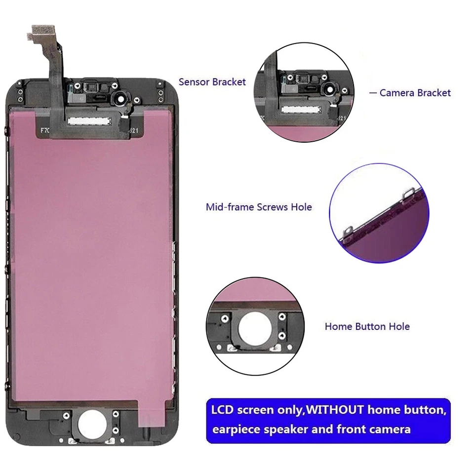 For iPhone 6 6S Plus 5 5S 5C SE 2020 LCD Touch Display Screen Replacement Tools - Image 3 of 4