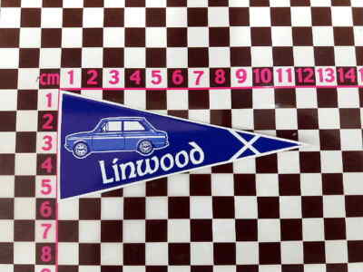 Linwood Schottland Anhänger - Auto Fenster Hillman Imp Sport Chamois Stiletto
