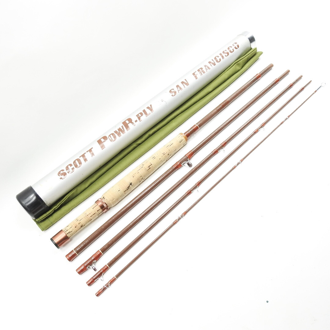 Early Scott Fiberglass PowR-Ply #581 Fly Fishing 8' W