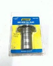 Seachoice Model 32251, Gas Deck Fill Plate, Stainless Steel