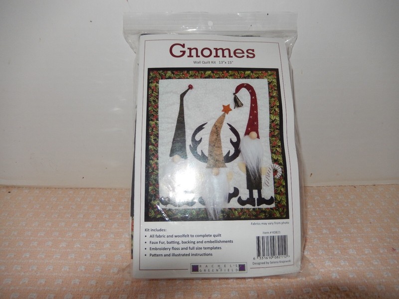 RACHEL'S OF GREENFIELD: Wall Quilt Kit; "GNOMES"