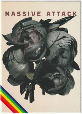 MASSIVE ATTACK *Postkarte* Black Roses and Guns, Collected, album