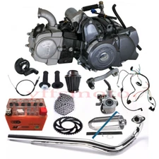 Lifan 125cc Engine Motor+Battery+Kit for CRF70 Pit Dirt Bike Apollo SSR Coolster
