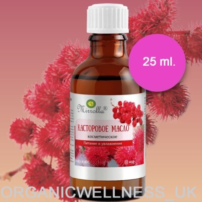 MIRROLLA RIZINUSÖL Haare, Wimpern, Augenbrauenwachstum + Stärkung 25ml.