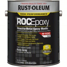 Rust-Oleum 9186402 Epoxy Mastic Coating, Navy Gray, Semi-Gloss, 1 Gal