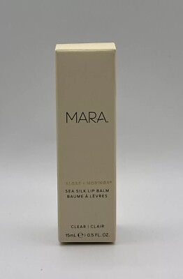 NEW NIB MARA Sea Silk Lip Balm Algae + Moringa CLEAR Full Size 15ml/0.5oz ATHNTC